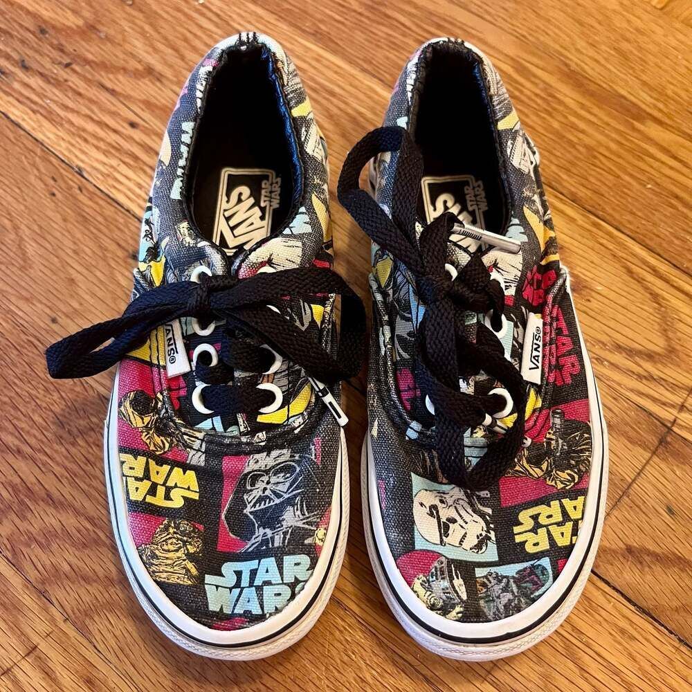 Vans x Star Wars Era 'Classic Repeat' Comic Strip Print Sneakers Youth 10.5